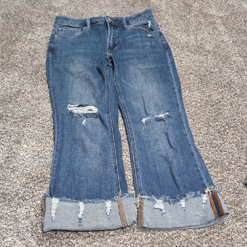 Distressed Blue Women's Jeans